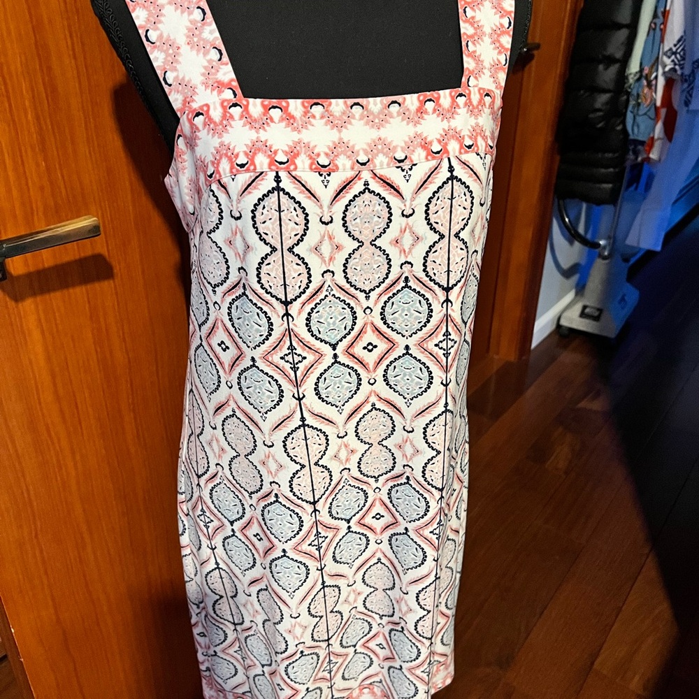 Ivanka Trump midi dress size extra small… new,, white, pink and black